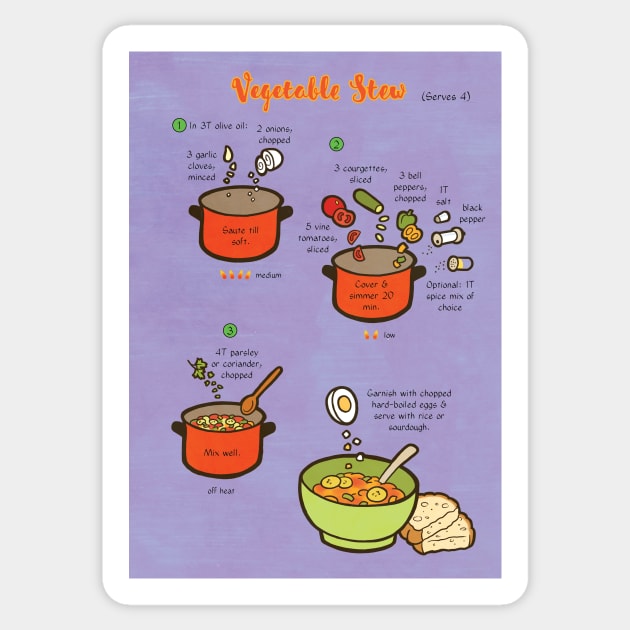 Recipe: Vegetable Stew Sticker by Cedarseed